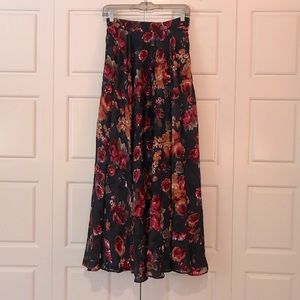 Floral Rose Maxi Skirt